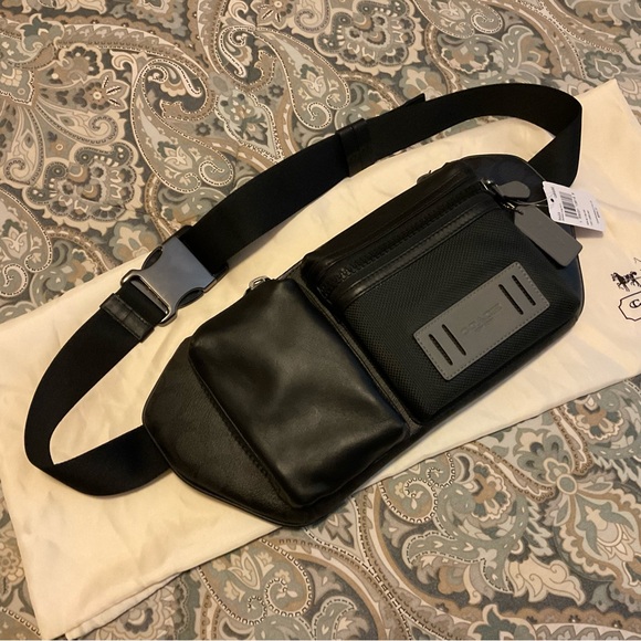 NWT Rare Coach Rider Belt Bag In Signature Canvas 5623 - Picture 8 of 16